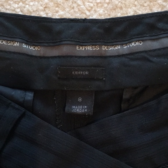 Black Express Editor pants-size 8 - Picture 2 of 9